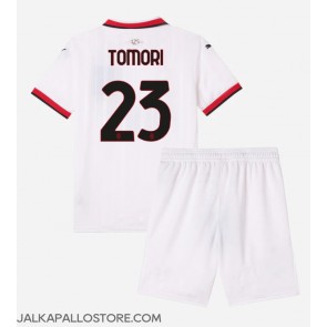 AC Milan Fikayo Tomori #23 Vieraspaita Lapsille 2024-25 Lyhythihainen (+ shortsit)